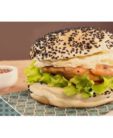 Hambúrguer de Camarão Picante Hambúrguer de Camarão Picante