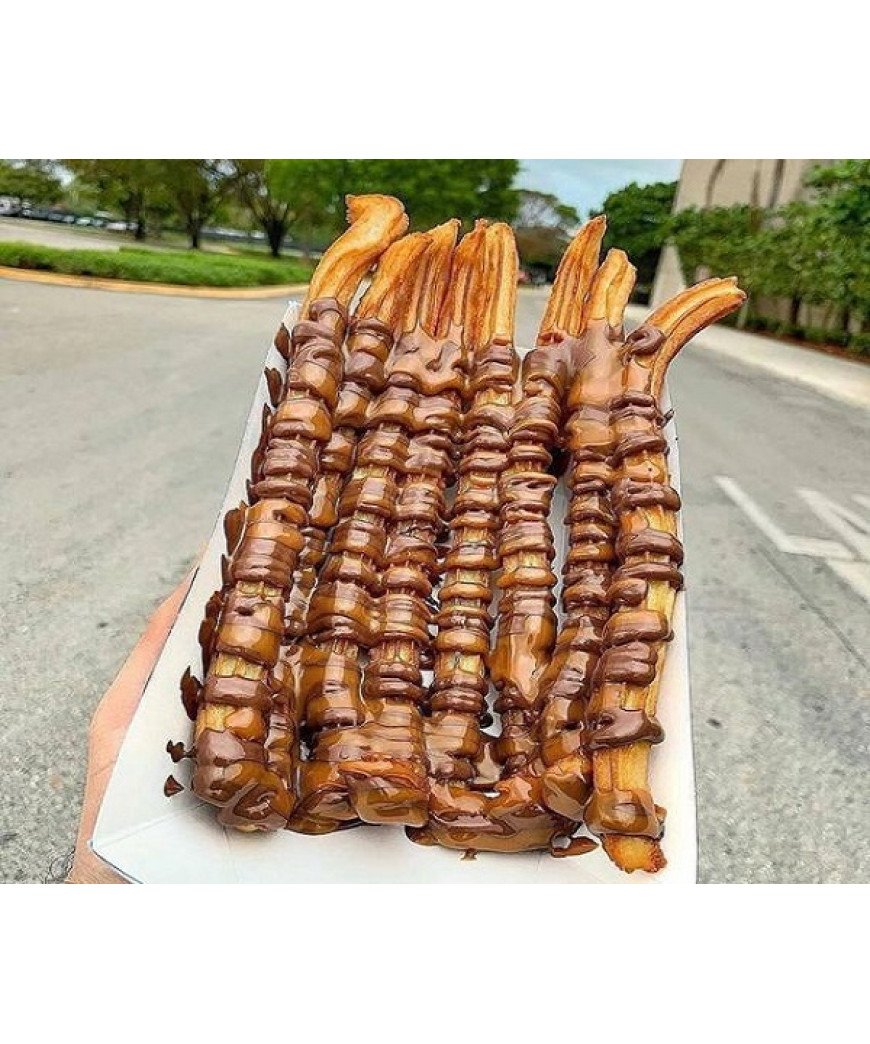 Churros No Prato