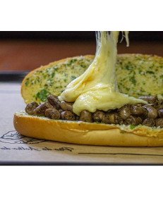 Pão de alho com carne Pão de alho com carne